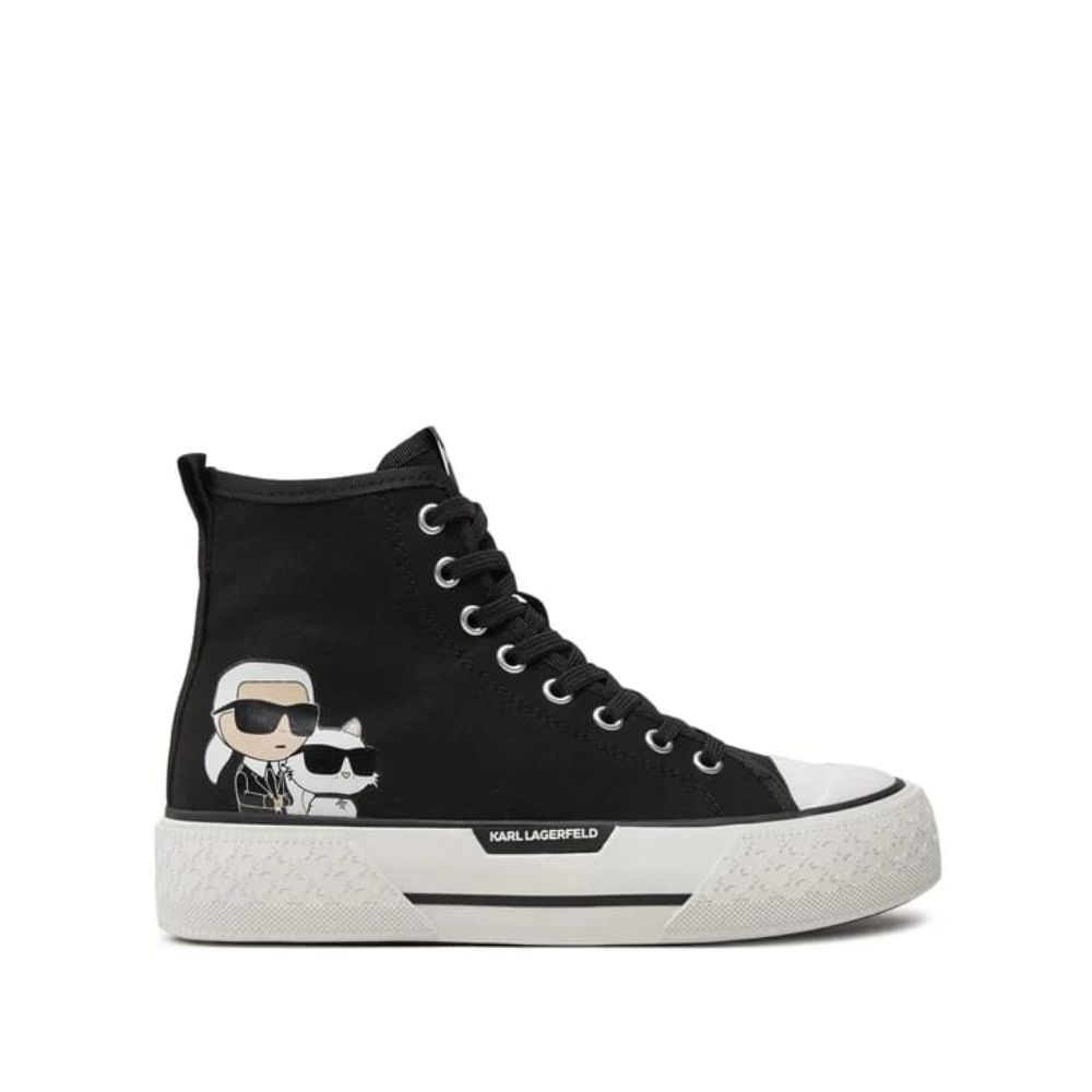 KARL LAGERFELD KAMPUS HIGH TOP WOMEN BLACK SNEAKER